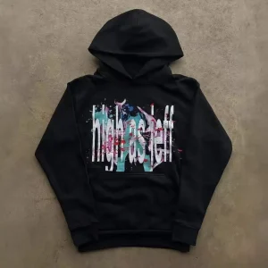 "High as Jeff" Grunge Graphic Hoodie