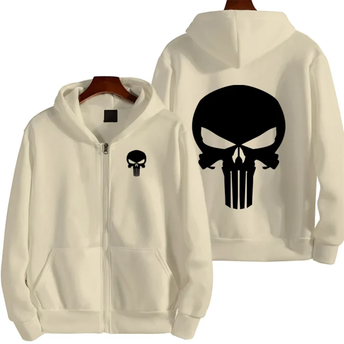 Men’s Punisher Graphic Zip-Up Hoodie
