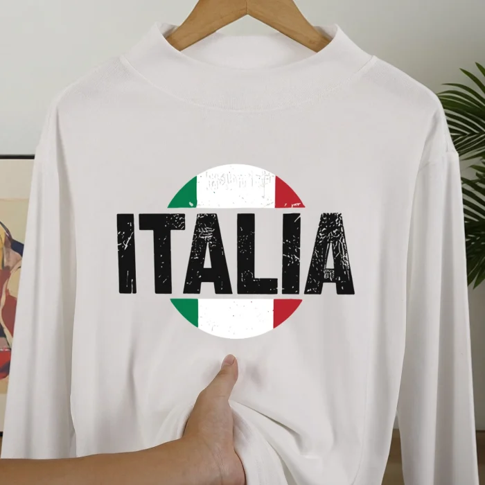 Italia Heritage Mock Neck Sweatshirt